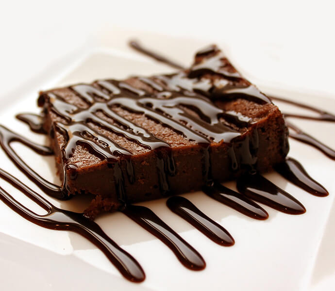 Rich chocolate brownie